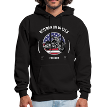 Load image into Gallery viewer, Military Veteran Biker Military Motorcycle Rider Gift Hoodie - black