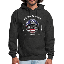 Load image into Gallery viewer, Military Veteran Biker Military Motorcycle Rider Gift Hoodie - charcoal gray