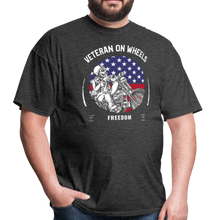 Load image into Gallery viewer, Military Veteran Biker Military Motorcycle Rider Gift Unisex Classic T-Shirt - heather black