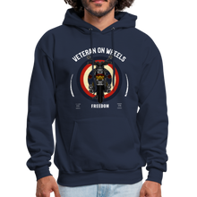 Load image into Gallery viewer, Military Veteran Biker Military Motorcycle Rider Gift Hoodie - navy