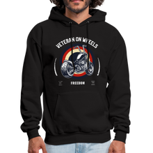 Load image into Gallery viewer, Military Veteran Biker Military Motorcycle Rider Gift Hoodie - black