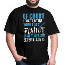 Load image into Gallery viewer, Funny Fishing Expert Unisex Classic T-Shirt - black