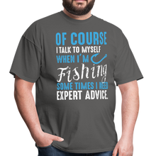 Load image into Gallery viewer, Funny Fishing Expert Unisex Classic T-Shirt - charcoal