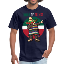 Load image into Gallery viewer, Dabbing Mexican Poncho Cinco De Mayo Funny Cinco De Drinko Unisex Classic T-Shirt - navy