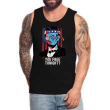 Load image into Gallery viewer, You Free Tonight? Abraham Lincoln 4th of July Men’s Premium Tank - black