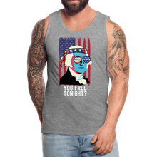 Load image into Gallery viewer, You Free Tonight George Washington 4th of July Unisex charcoal You Free Tonight George Washington 4th of July Unisex black You Free Tonight George Washington 4th of July Unisex navy You Free Tonight George Washington 4th of July Men’s Premium Tank - heather gray