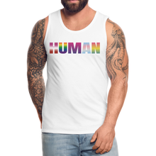 Load image into Gallery viewer, Human Men’s Premium Pride Tank Top - white