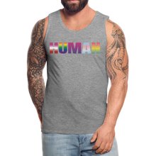 Load image into Gallery viewer, Human Men’s Premium Pride Tank Top - heather gray