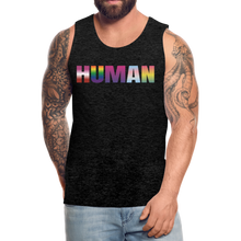 Load image into Gallery viewer, Human Men’s Premium Pride Tank Top - charcoal gray