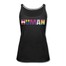 Load image into Gallery viewer, Human LGBT Women’s Premium Tank Top - black