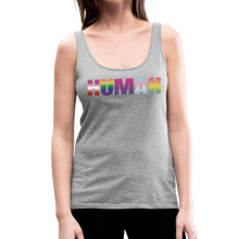 Load image into Gallery viewer, Human LGBT Women’s Premium Tank Top - heather gray