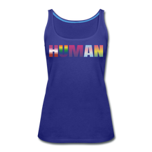 Load image into Gallery viewer, Human LGBT Women’s Premium Tank Top - royal blue