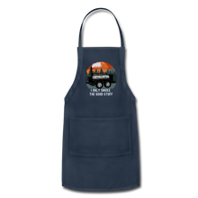 Load image into Gallery viewer, Barbecue Apron I Only Smoke The Good Stuff, BBQ Apron - navy