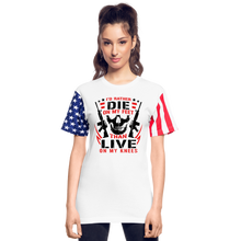 Load image into Gallery viewer, Patriot 2nd Amendment Stars & Stripes T-Shirt - white
