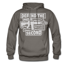 Load image into Gallery viewer, Patriotic Defend The Second Pro 2nd Amendment Hoodie - asphalt gray