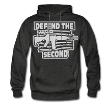 Load image into Gallery viewer, Patriotic Defend The Second Pro 2nd Amendment Hoodie - charcoal gray