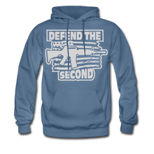 Load image into Gallery viewer, Patriotic Defend The Second Pro 2nd Amendment Hoodie - denim blue