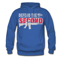 Load image into Gallery viewer, Patriotic Defend The Second 2nd Amendment Hoodie - royal blue
