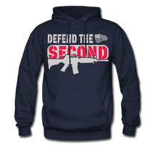 Load image into Gallery viewer, Patriotic Defend The Second 2nd Amendment Hoodie - navy