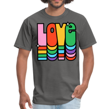 Load image into Gallery viewer, Retro Vintage Hippie Style Love 1960's T-Shirt - charcoal