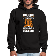 Load image into Gallery viewer, Trucker Birth Day Gift Becoming A Classic Hoodie - black