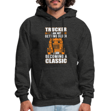 Load image into Gallery viewer, Trucker Birth Day Gift Becoming A Classic Hoodie - charcoal grey