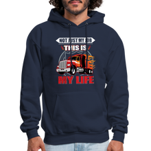 Load image into Gallery viewer, Truck Drover Not Just My Job Hoodie - navy