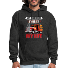 Load image into Gallery viewer, Truck Drover Not Just My Job Hoodie - charcoal grey