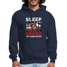Load image into Gallery viewer, Offensive Sarcastic Trucker Saying Hoodie - navy