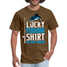 Load image into Gallery viewer, Lucky Fishing Shirt Do Not Wash Unisex Classic T-Shirt - brown