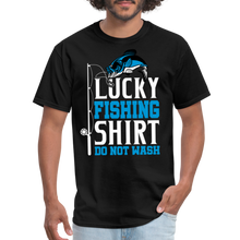 Load image into Gallery viewer, Lucky Fishing Shirt Do Not Wash Unisex Classic T-Shirt - black