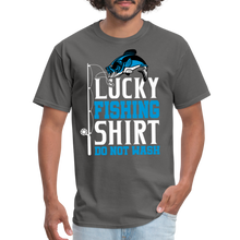Load image into Gallery viewer, Lucky Fishing Shirt Do Not Wash Unisex Classic T-Shirt - charcoal