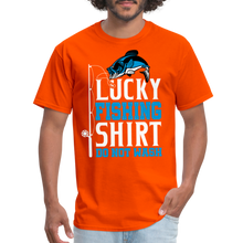 Load image into Gallery viewer, Lucky Fishing Shirt Do Not Wash Unisex Classic T-Shirt - orange