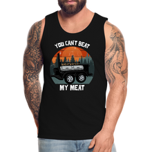 Load image into Gallery viewer, BBQ Grilling You Can't Beat Funny Meat Smoking Men’s Premium Tank - black