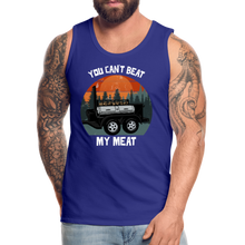 Load image into Gallery viewer, BBQ Grilling You Can't Beat Funny Meat Smoking Men’s Premium Tank - royal blue