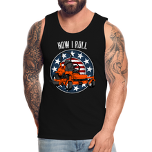 Load image into Gallery viewer, How I Roll Funny Zero Turn Lawn Mower Men’s Premium Tank - black