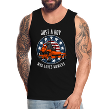 Load image into Gallery viewer, Just A Boy Who Loves Mowers Men’s Premium Tank - black