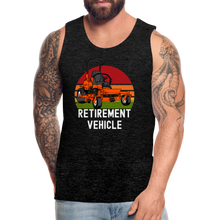 Load image into Gallery viewer, Retirement Vehicle Funny Zero Turn Lawn Mower Men’s Premium Tank - charcoal grey