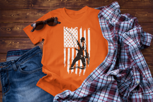 Load image into Gallery viewer, Patriotic Fly Fishing American Flag Unisex Classic T-Shirt