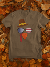 Load image into Gallery viewer, Funny Thanksgiving 6 Turkey Face T-Shirt - E.G. Supplies, LLC