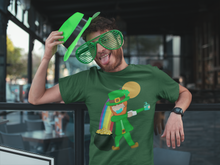 Load image into Gallery viewer, St Patrick's Day Dabbing Leprechaun In A Mask Unisex Classic T-Shirt