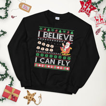 Load image into Gallery viewer, I Believe I Can Fly Santa Ugly Christmas