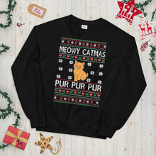 Load image into Gallery viewer, Meowy Catmas Ugly Christmas Sweater