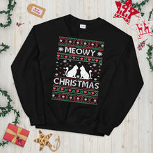 Load image into Gallery viewer, Meowy Christmas Ugly Sweater
