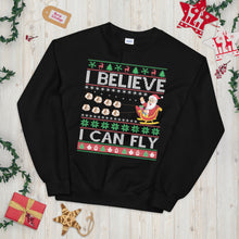 Load image into Gallery viewer, I Believe I Can Fly Santa Ugly Christmas