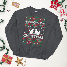 Load image into Gallery viewer, Meowy Christmas Ugly Sweater