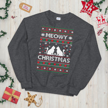 Load image into Gallery viewer, Meowy Christmas Ugly Sweater