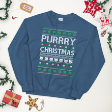 Load image into Gallery viewer, Purry Christmas Cat Ugly Sweater