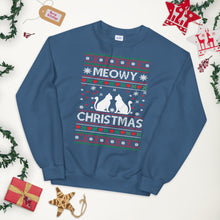 Load image into Gallery viewer, Meowy Christmas Ugly Sweater