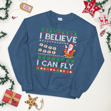 Load image into Gallery viewer, I Believe I Can Fly Santa Ugly Christmas